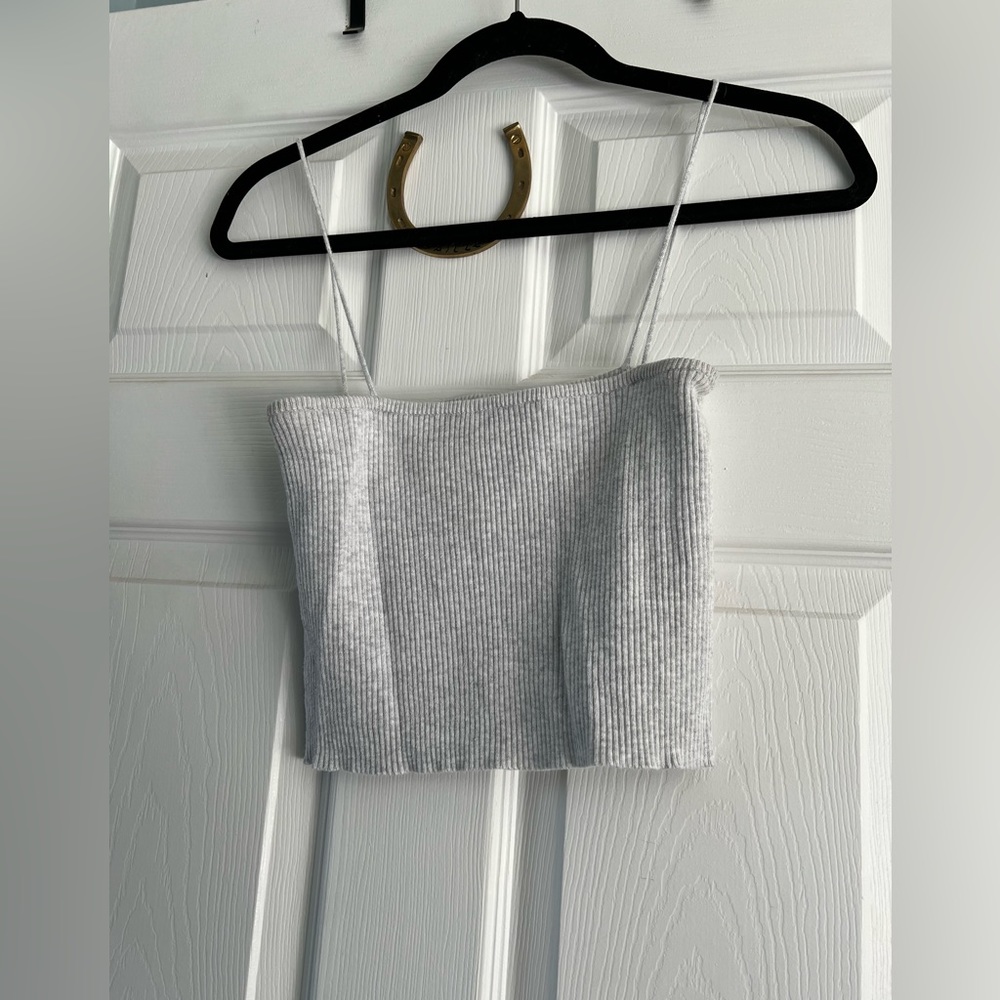 Gray tank top